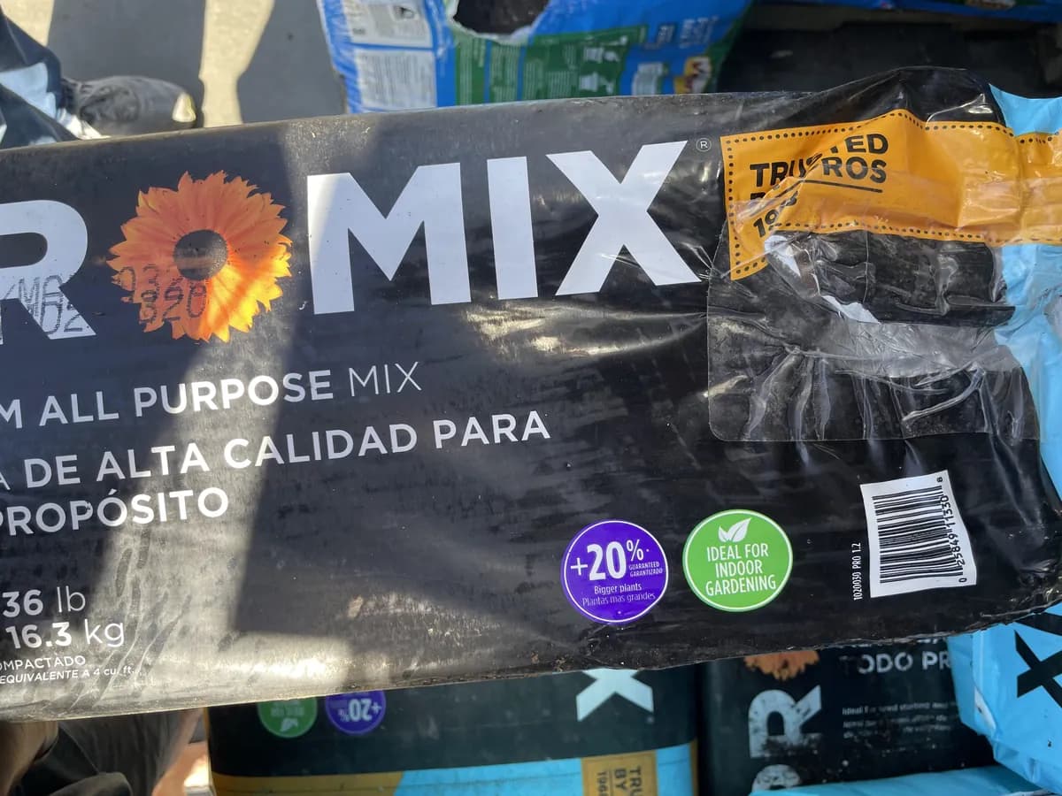 The same bag sealed, contents contained